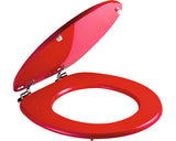 Capac WC universal, inchidere simpla, rosu 49,3x37,5 cm