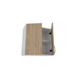 Corp Superior haaus Karo, 2 Usi, Lemn Natural/Alb, 60 x 30 x 60 cm