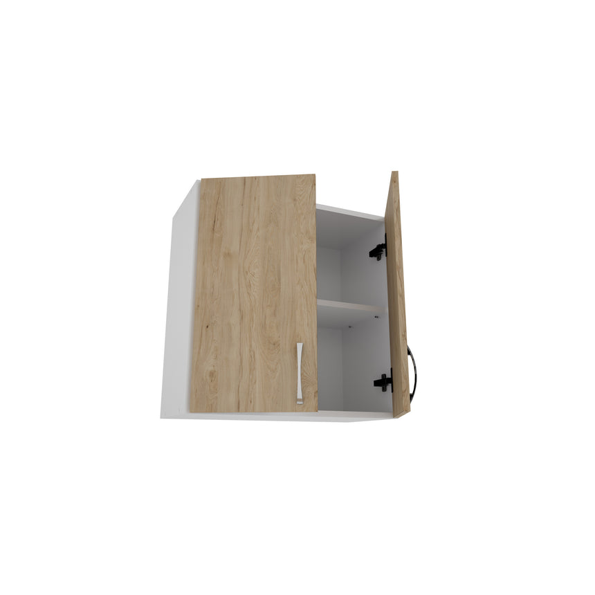 Corp Superior haaus Karo, 2 Usi, Lemn Natural/Alb, 60 x 30 x 60 cm