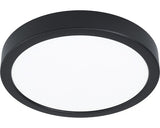 Panou Cu Led Integrat Fueva5 16, 5w 1800 Lumeni Ø21 Cm, Montaj Aplicat, Lumina Calda, Negru