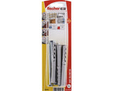 Dibluri Plastic Cu Surub Fischer Sxr 10x100 Mm, 4 Bucati, Cap Hexagonal, Pentru Rame/tocuri