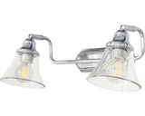 Spoturi aplicate Antoine E14 max. 2x40W, pentru baie IP44, crom/transparent