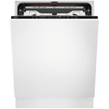 Masina de spalat vase incorporabila AEG FSK73768P, 15 seturi, 7 programe, MaxiFlex, AirDry, QuickSelect, Time Beam, WiFi, Iluminare interioara, Afisaj TFT, Clasa D, Motor inverter, 60 cm