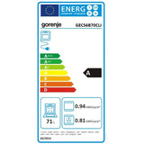 Aragaz GORENJE GECS6B70CLI, 4 arzatoare, Electric, L 60 cm, Airfry, Gatire asistata cu abur, Grill, Bej