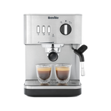 Espressor manual Breville Bijou Barista VCF149X-01, 15 bari, 1.5L, sistem de spumare , Argintiu