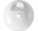 Lavoar rotund, montaj pe blat, diametru 43,5, culoare alb, material ceramica