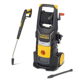 Aparat de spalat cu presiune prefesional Stanley SXFPW25E, 2500 W, 230 V, 150 bar presiune maxima, 450 l/h debit apa, 50°C temperatura maxima, 10 m furtun, pistol cu declansator, duza de pulverizare reglabila, duza rotativa