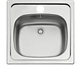 Chiuveta Bucatarie Cu O Cuva Centa Gudja 50 51x50 Cm, Fara Picurator, Inox