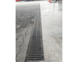 Rigola Fibrobeton VODALAND Gratar Fonta 1000x160x210 mm Scurgere Orizontala Ø 100 mm D 400 Trafic Intens
