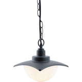 Pendul pentru exterior Derby 1 bec, dulie E27, negru, metal, sticla, Klausen