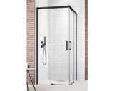 Usa dus batanta Sanotechnik Sanoflex Symphony, 95-97x195 cm, sticla securizata transparenta, profil crom, dreapta