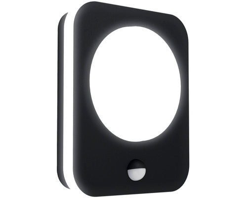 Aplica Cu Led Integrat Madriz 3, 6w 740 Lumeni, Senzor De Miscare, Pentru Exterior Ip44, Alb/negru