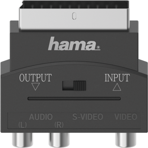 Adaptor Hama S-VHS ma/3 prize RCA- stecher Scart, 4 pini