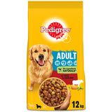 Hrana uscata pentru caini Pedigree, Adult, vita si legume, 12 kg