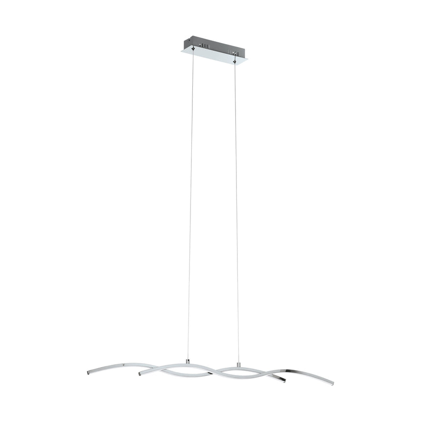 Pendul Lasana 2, 96103, Crom-Alb, LED 2x9W, 2x1000lm