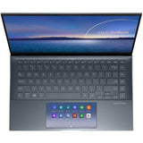 Laptop ultraportabil ASUS ZenBook 14 UX435EG-A5005T, Intel Core i7-1165G7, 14", Full HD, 16GB, 512GB SSD, NVIDIA GeForce MX450 2GB, Windows 10 Home, Gri