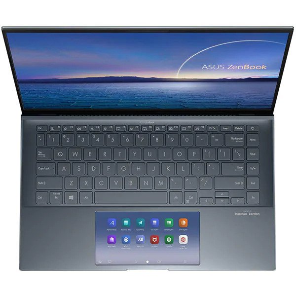 Laptop ultraportabil ASUS ZenBook 14 UX435EG-A5005T, Intel Core i7-1165G7, 14", Full HD, 16GB, 512GB SSD, NVIDIA GeForce MX450 2GB, Windows 10 Home, Gri