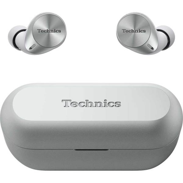 Casti In-Ear Technics EAH-AZ60M2ES, True Wireless, Hybrid Noise Cancelling, Multipoint, Alexa built-in, JustMyVoice, Autononie 25 ore, Driver 8 mm, Argintiu
