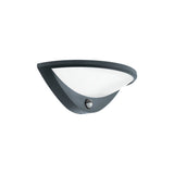 Aplica exterior Belcreda cu senzor, EGLO, LED, 9.3W, 1200 lm, lumina calda, 3000K, aluminiu turnat, antracit, plastic, alb, 33 x 16.5 x 12.5 cm cm, IP44