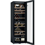Vitrina vinuri Bosch KWK36ABGA, 370 l, 199 sticle, Iluminare LED, Doua circuite de racire, Clasa G, H 186 cm, Sticla
