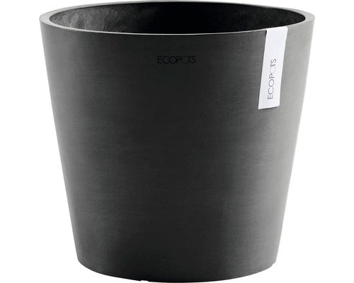 Ghiveci Ecopots Amsterdam Cu Sistem De Irigare Plastic Ø 30 Cm H 26 Cm Gri Inchis
