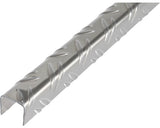 Profil Aluminiu Tip U Alberts 23, 5x23, 5x23, 5x1, 5 Mm, Striat, Lungime 1m, Argintiu