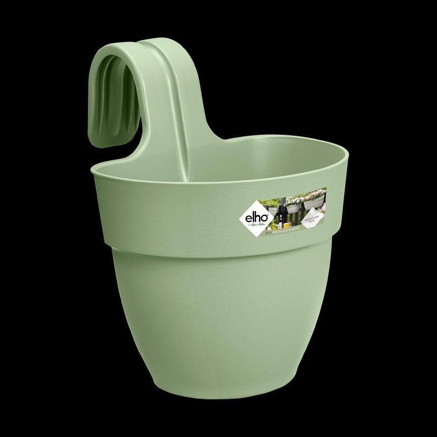 Ghiveci pentru balustrada Vibia Campana easy hanger small, culoare verde, cu diametrul de 24 cm
