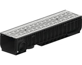 Rigola Polipropilena VODALAND Gratar Otel Zincat 1000x256x200 mm Scurgere Verticala Ø 110 mm si Orizontala A 15 Trafic Pietonal
