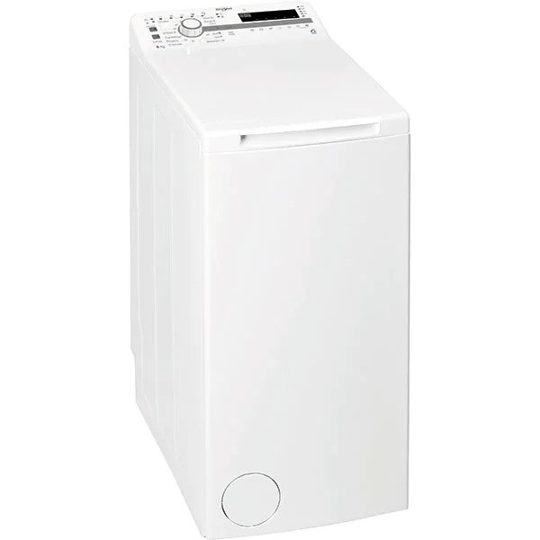 Masina de spalat rufe cu incarcare verticala Whirlpool TDLR6030SEUN, 6kg, 1000 RPM, Clasa D, Tehnologia Al 6-lea Simt, Alb