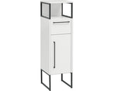 Dulap Baie Midi Asezat Limone U300, 1 Usa 1 Sertar, PAL, 112,5x33 cm, Alb Creta