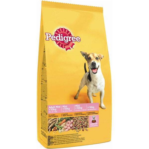 Hrana pentru Caini Pedigree Uscat Talie mica, Pasare&Legume, 2 Kg
