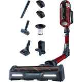 Aspirator vertical Rowenta X-Force Flex 11.60 RH9879WO, 52W, 130 Air Watts, tehnologie flex, control display, iluminare LED, autonomie 45 min, functie boost, rosu/gri