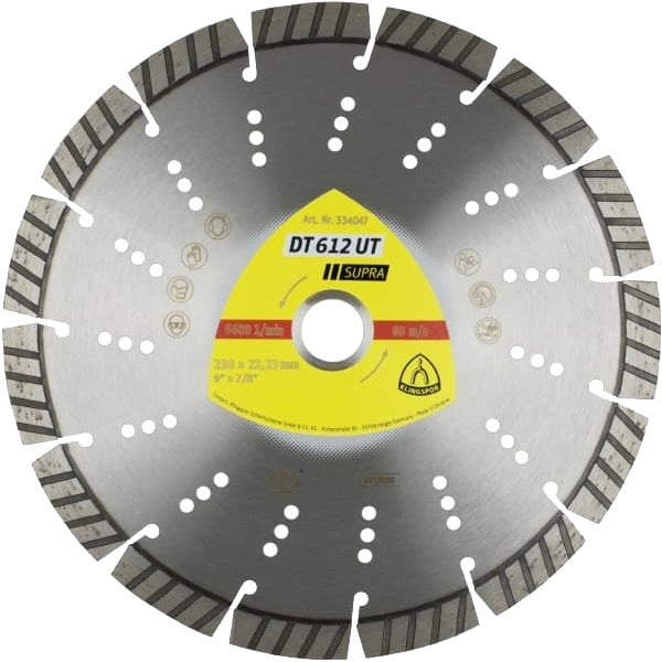 Disc diamantat segmentat turbo DT612UT Supra 230x2,6x22,23