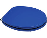 Capac WC universal SAVINIDUE, inchidere simpla, albastru 49,3x37,5 cm