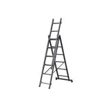 Scara pliabila, 3 tronsoane, 3x7 trepte, lungime 2,00-4,00 m, CLT 3