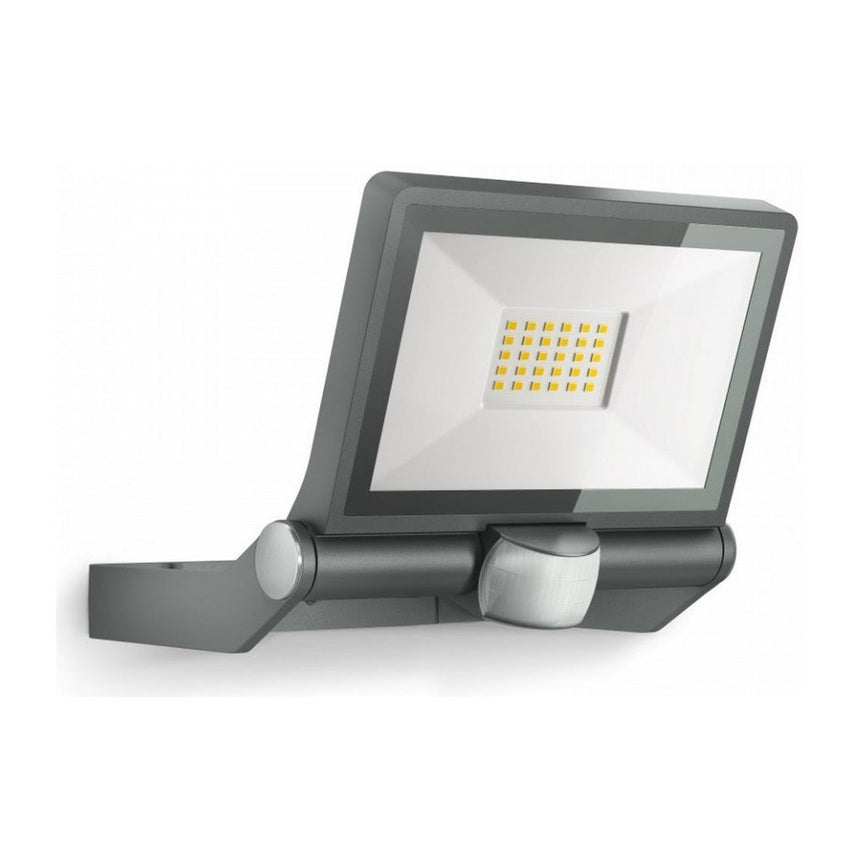 Proiector LED cu senzor, Steinel, Metal/Sticla, 18.6W, IP44, Gri