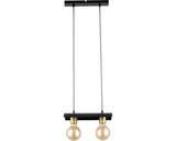 Lustra Deal E27 Max. 2x60w, Negru/auriu