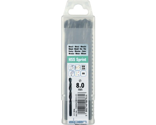 Burghie Metal Hss-sprint Alpen Ø1 Mm Din338rn, 10 Bucati