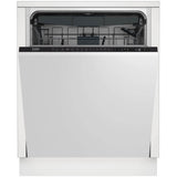 Masina de spalat vase incoporabila Beko DIN28425, 14 seturi, 8 programe, Clasa E, Motor Prosmart Inverter, Aquaintense, Steamgloss, Quick&Shine, Fast+, 60 cm