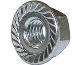 Piulite Hexagonale Cu Flansa Autoblocare Dresselhaus M6 Din6923 Otel Zincat, 100 Bucati