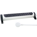 Prelungitor rotativ Legrand Revolution L694531, cu intrerupator iluminat, 5 prize, sectiune cablu 3x1.5mm, cordon 1.5m, Alb/Gri