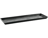 Farfurie Ecopots Bruges Plastic 57, 5x19, 5x2, 5 Cm Gri Inchis