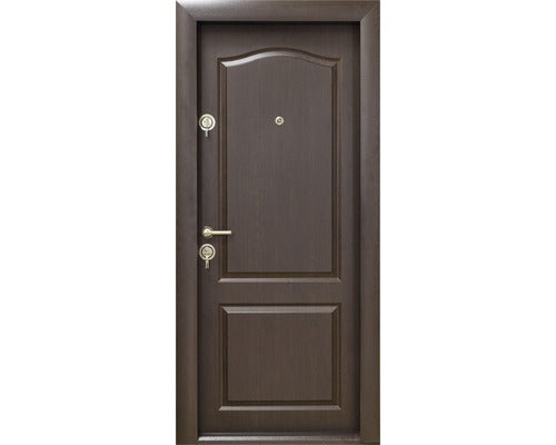 Usa de Intrare Metalica Pentru Interior Modern 321 MDF PVC Wenge cu Pervaz 88x201 cm Dreapta