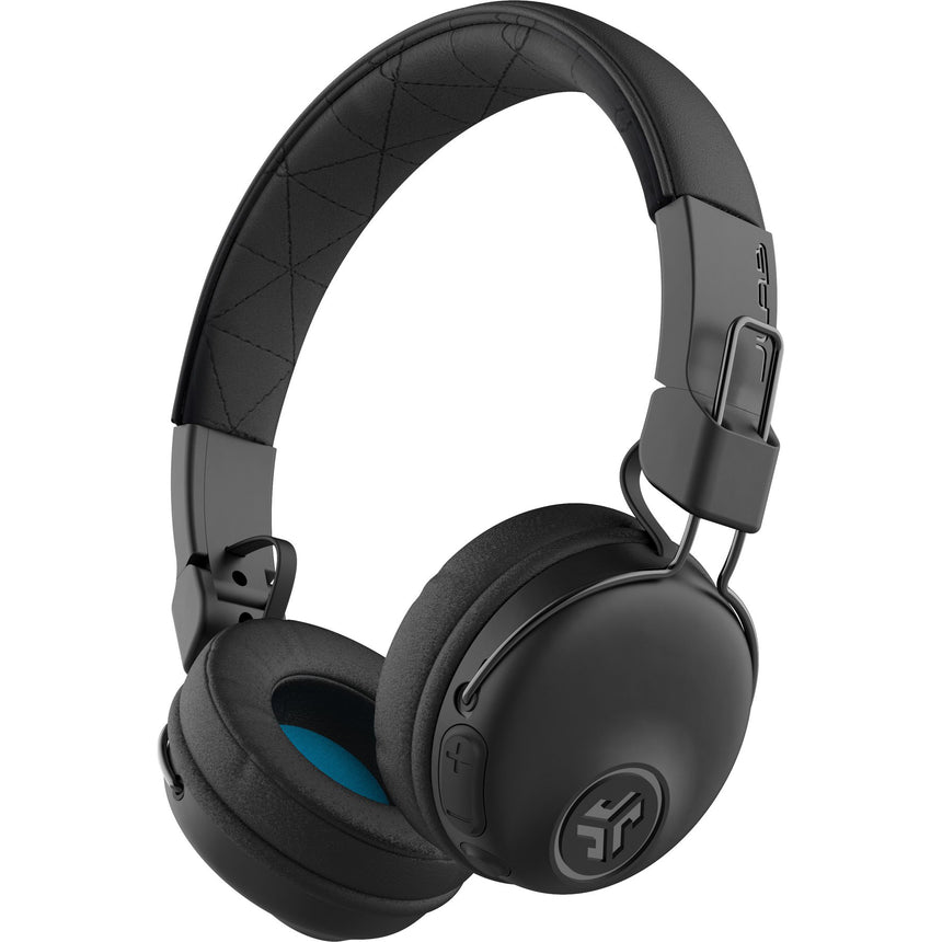 Casti Audio On Ear pliabile JLAB Studio, Wireless, Bluetooth, Microfon, Autonomie 30 ore, Negru