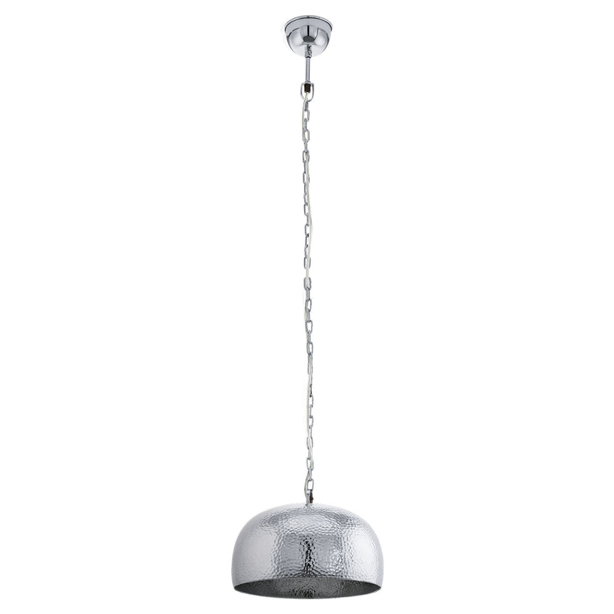 Pendul vintage EGLO DUMPHRY, E27 1x60W, crom, Ø340mm