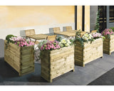 Jardiniera Toscana Lemn 120x35x80 Cm Maro