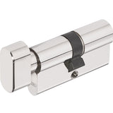 Cilindru ABUS KD45N cu buton nichel 30x35mm, set cu 5 chei