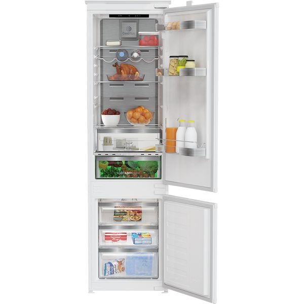 Combina Frigorifica Incorporabila GRUNDIG GKIN 25930, No Frost, 284 l, H 193 cm, Clasa D, Alb
