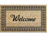 Covoras Intrare Cocos Flower Border Welcome 45x75 Cm