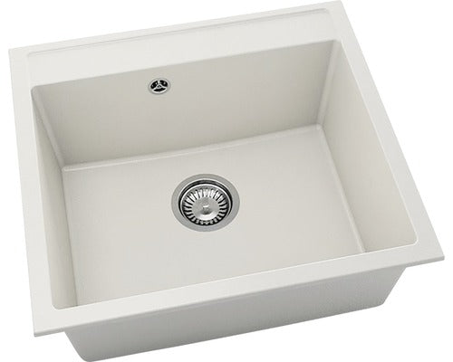 Chiuveta Bucatarie Cu O Cuva Fat Avangard 226 56x51 Cm, Fara Picurator, Fatgranit Light Beige
